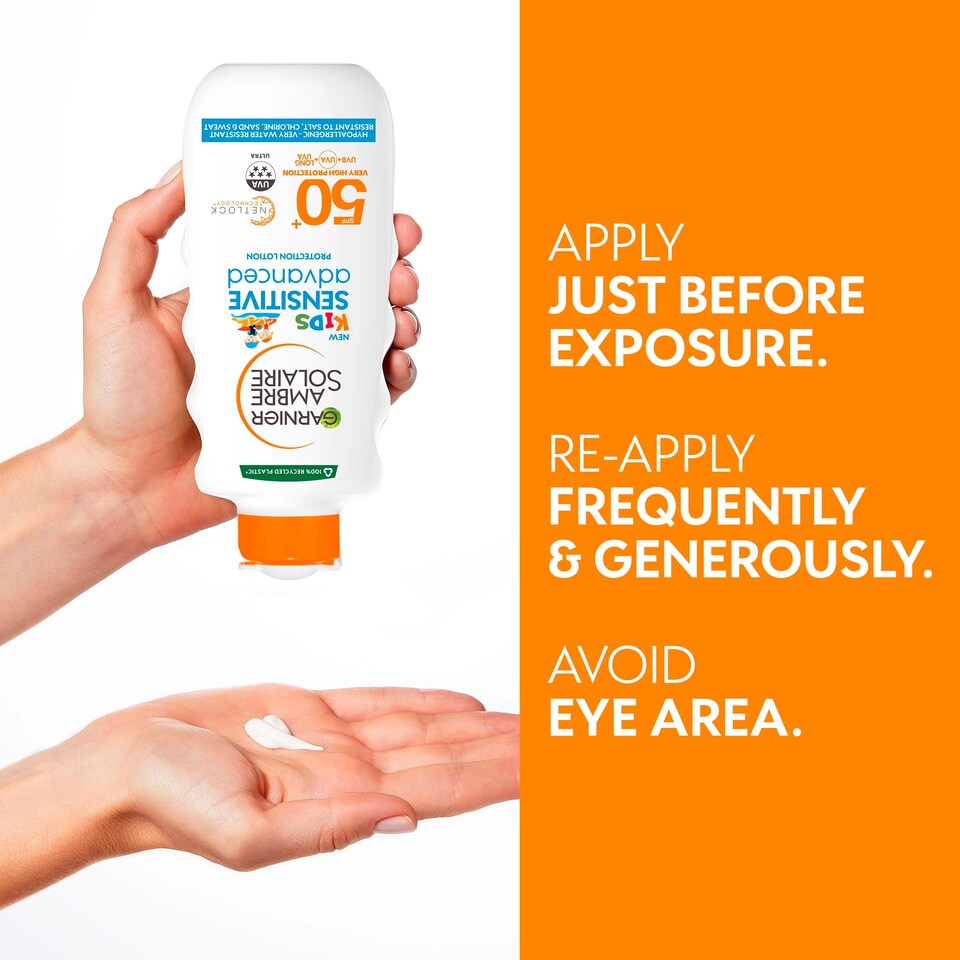 image 1 of Ambre Solaire Kids Sensitive Sun Cream SPF50+ 200ml