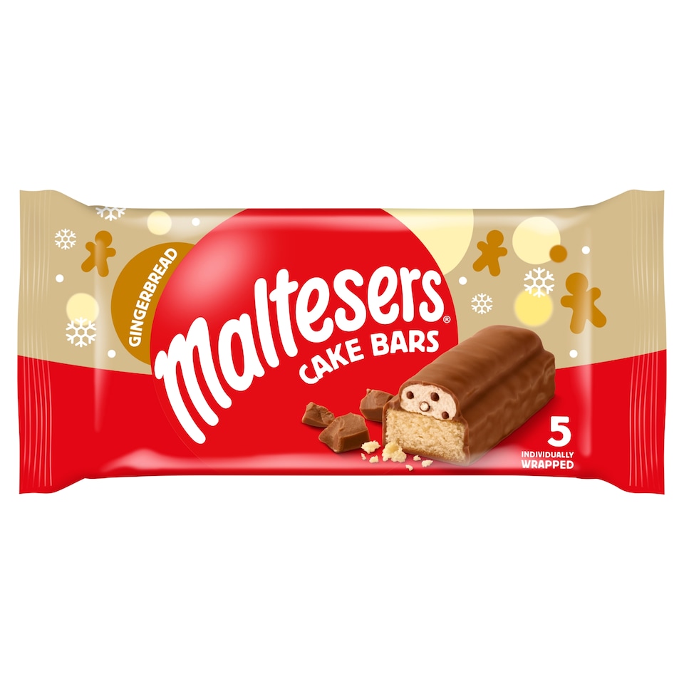 Maltesers Gingerbread Cake Bar Christmas 5 x 26.2g