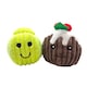 image 3 of Christmas Pudding & Sprout Pet Dog Plush Toys Christmas Gift