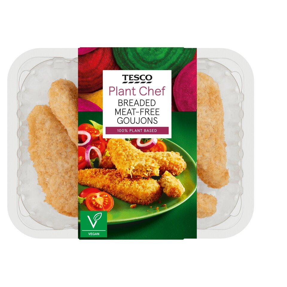 Tesco Plant Chef Breaded Meat Free Goujons 190G