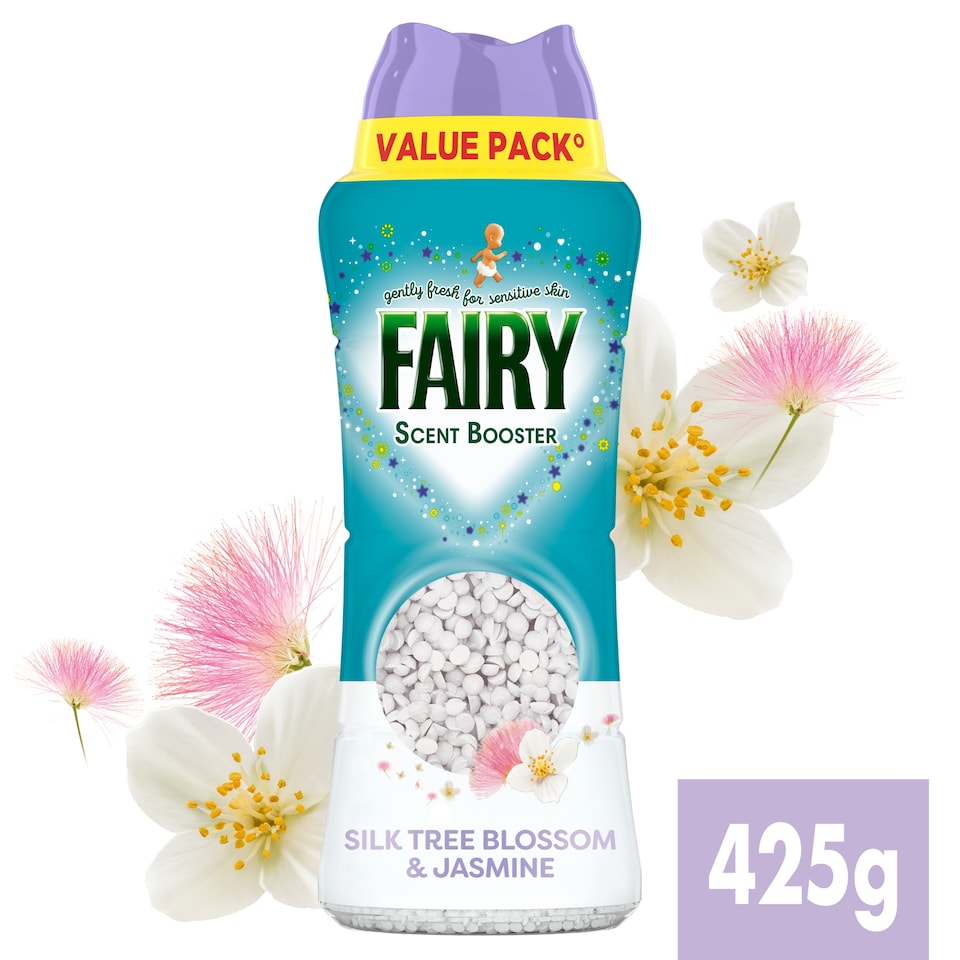 image 1 of Fairy In-Wash Scent Booster Silk Tree Blossom & Jasmine 425g