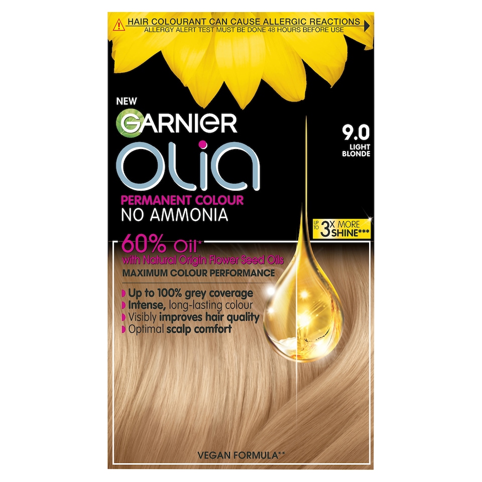 image 1 of Garnier Olia No Ammonia Permanent Hair Dye - 9.0 Light Blonde