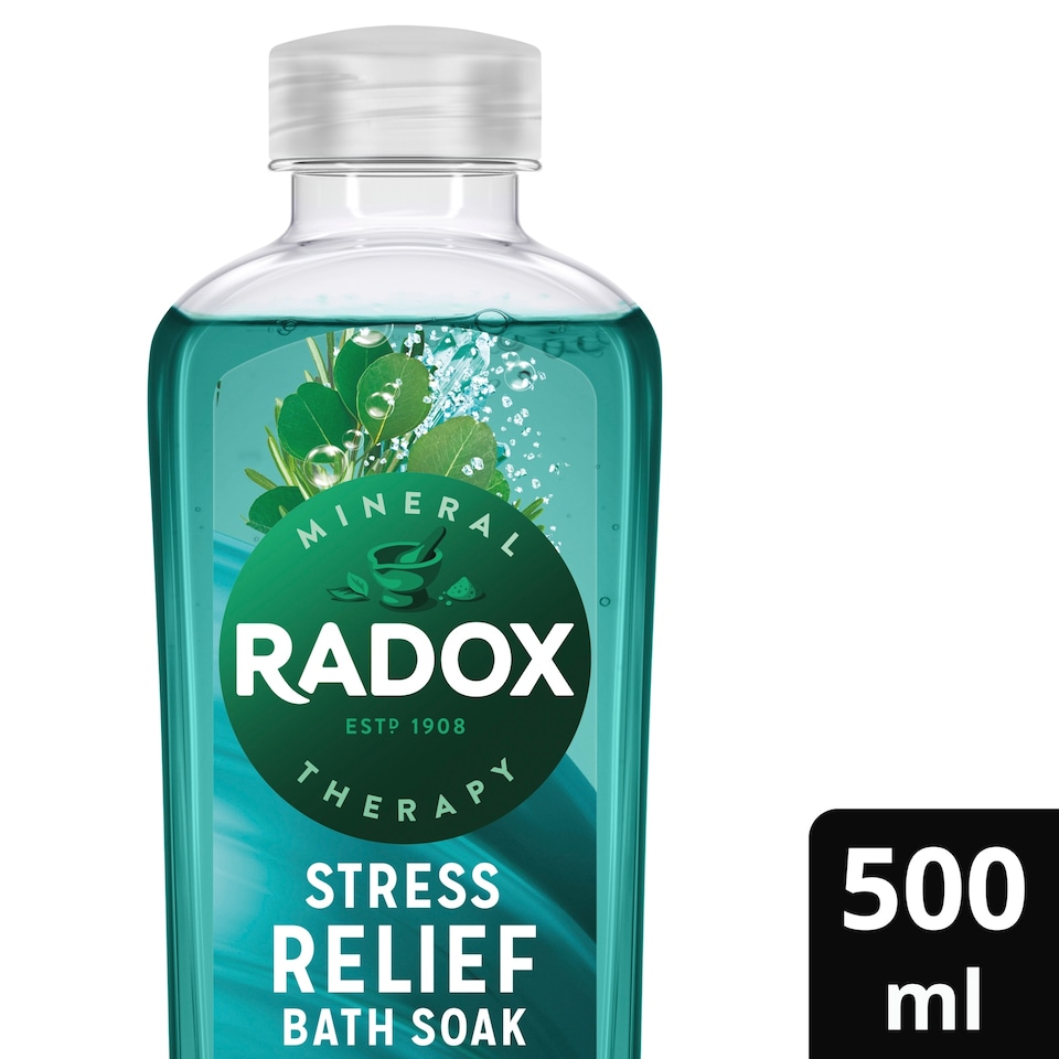 image 1 of Radox Stress Relief Bath Soak Bubble Bath 500ml