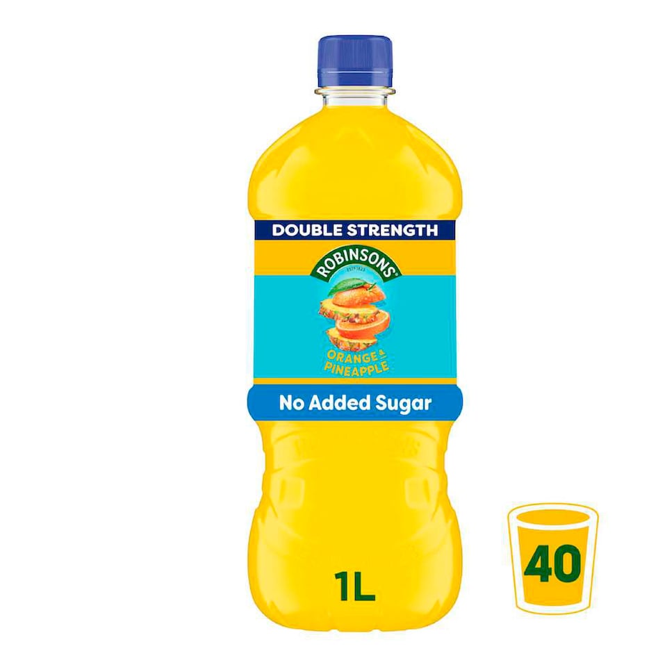 Robinsons Orange & Pineapple Double Concentrate No Added Sugar Squash 1L