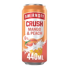 SMIRNOFF CRUSH MANGO AND PEACH CAN 440ML