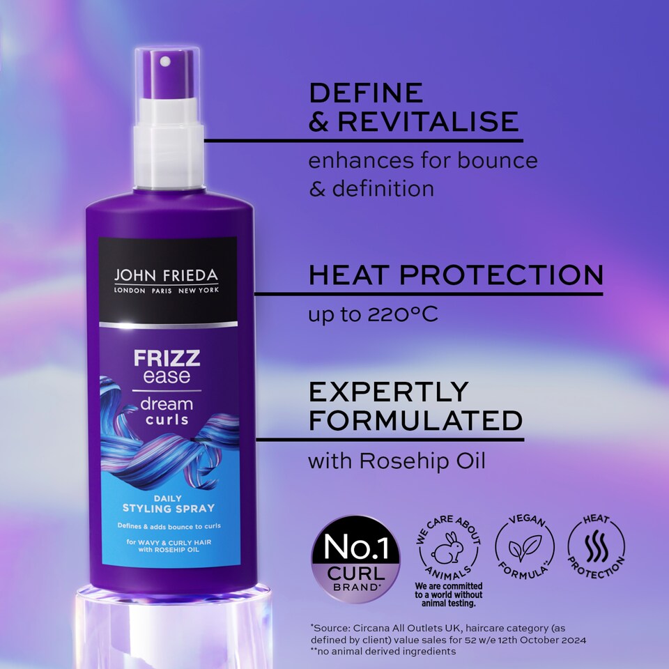 image 1 of John Frieda Frizz Ease Dream Curls Spray 200Ml
