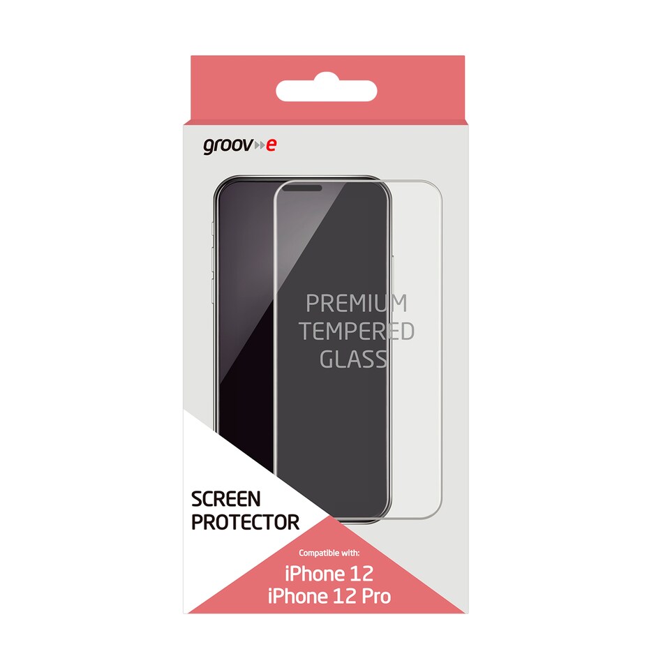 GROOV-E IPHONE 12/12 PRO SCREEN PROTECTOR