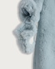 image 3 of F&F Baby Fleece Bear Detail Hooded All-In-One in Multi Blue