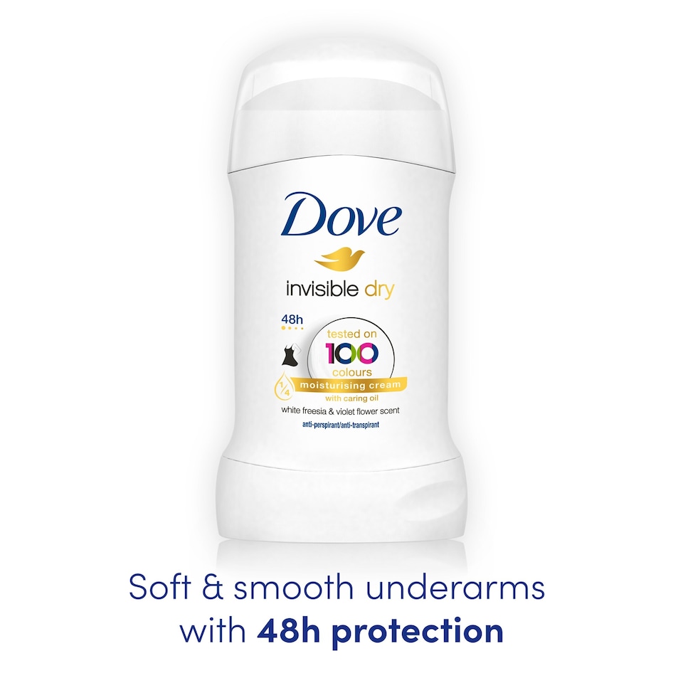 image 1 of Dove Women Invisible Dry 48h Antiperspirant Deodorant Stick 40ml