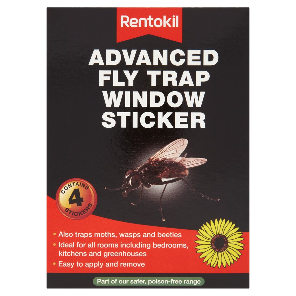 RENTOKIL         FLY TRAP WINDOW  STICKERS 4 PACK 