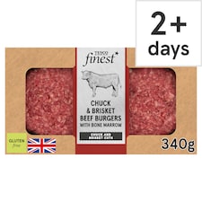 Tesco Finest Chuck & Brisket Beef Burger 340g