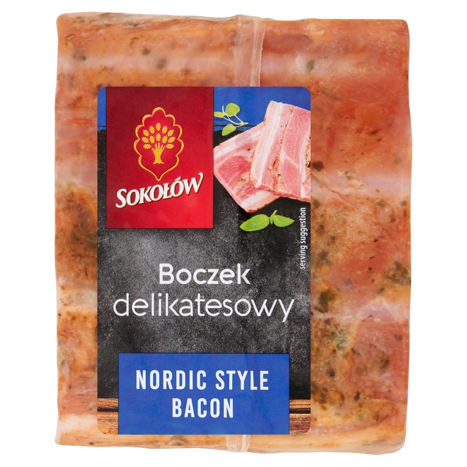 Sokolow Nordic Style Bacon In Block 480G