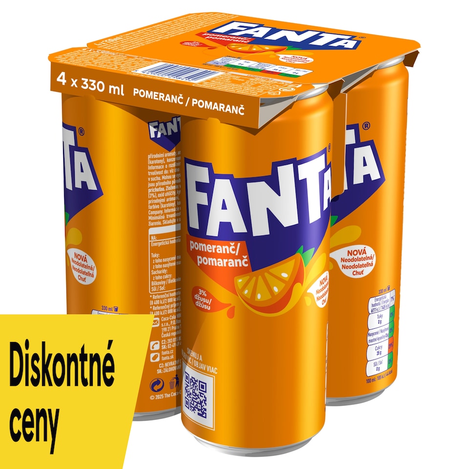 Fanta Orange 4 x 330 ml