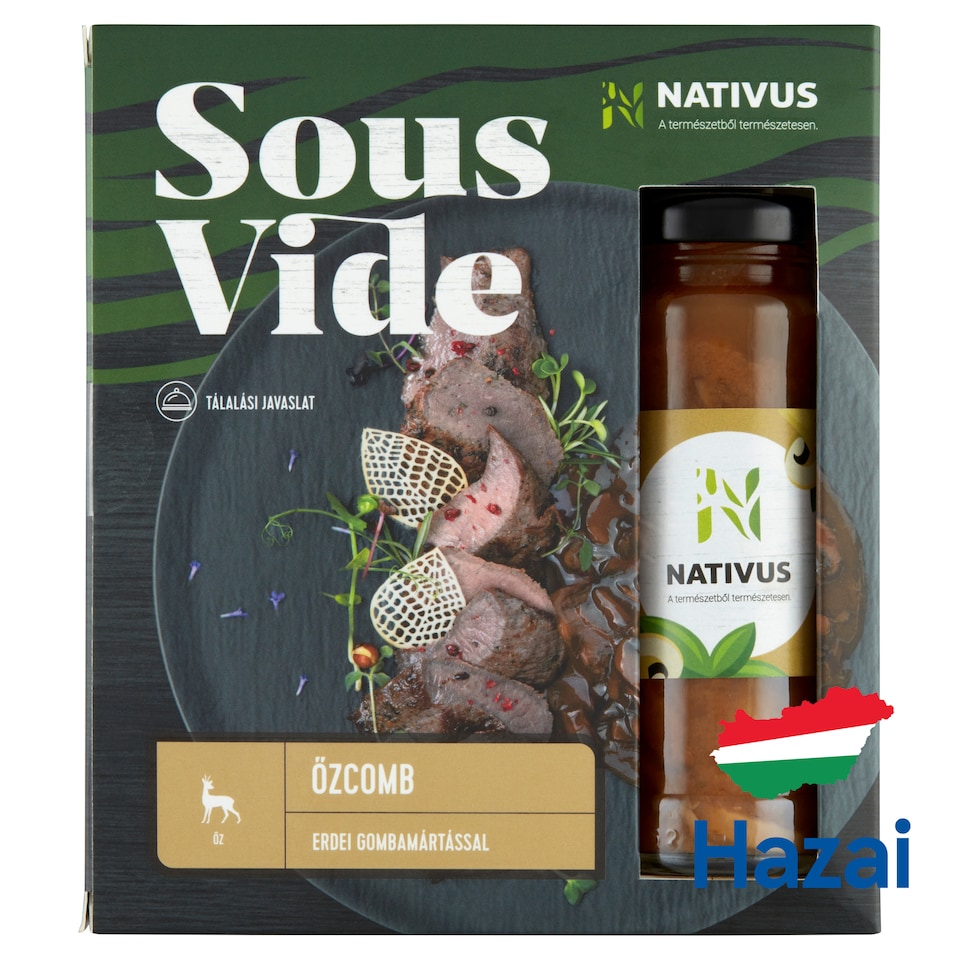 Nativus Sous Vide őzcomb erdei gombamártással