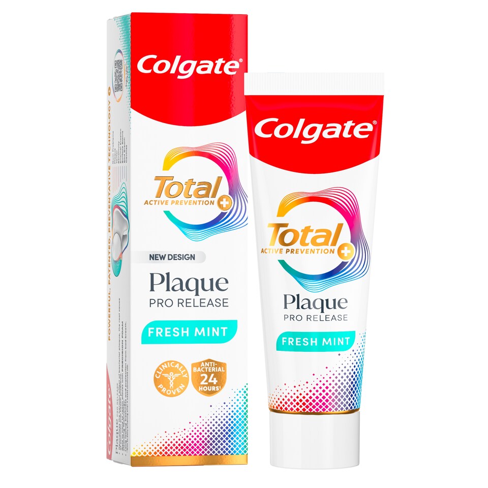 image 1 of Colgate Total Plaque Pro-Release Toothpaste - Fresh Mint 75ml