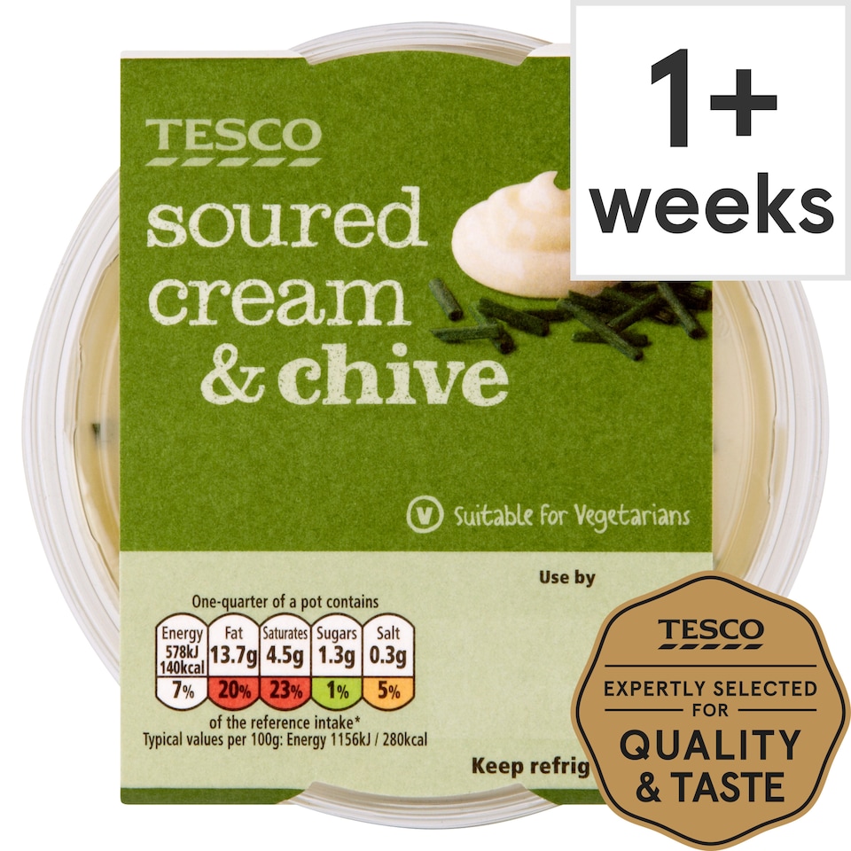 Tesco Sour Cream & Chive Dip 200G