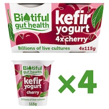 Biotiful Gut Health Multipack Kefir Yogurt Cherry 115g x 4 