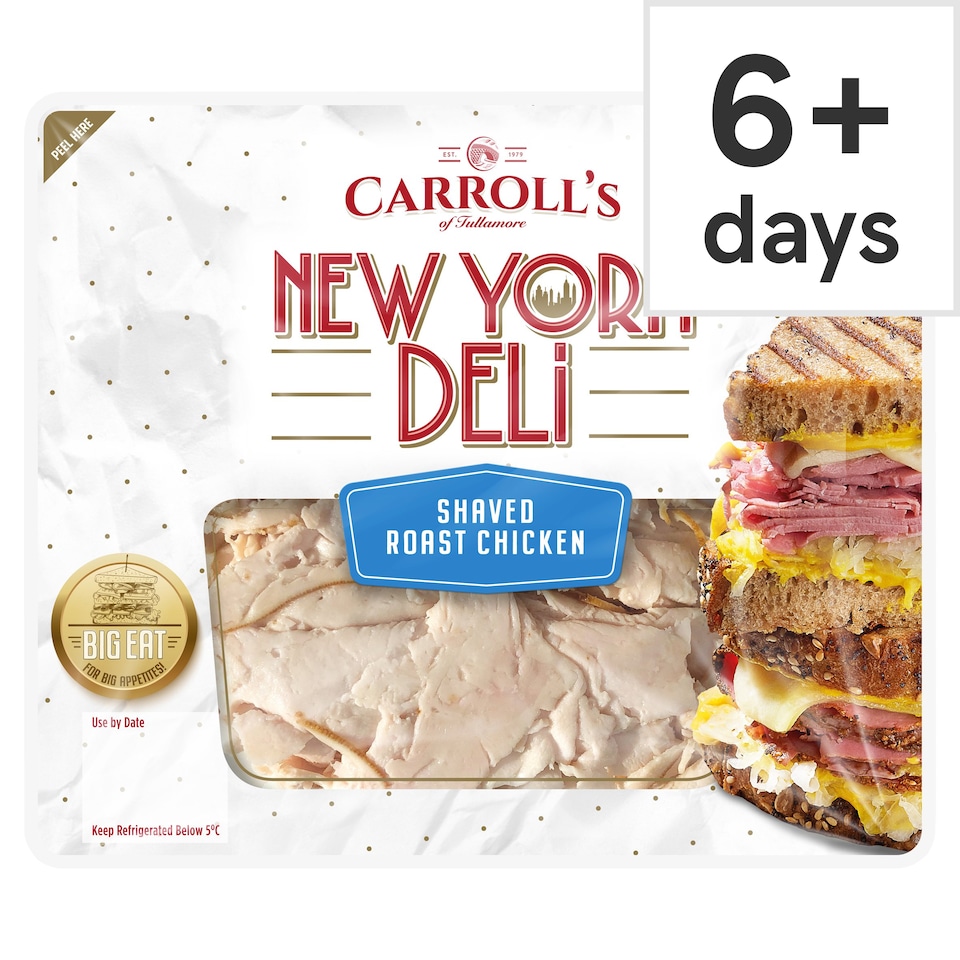 Carroll's Deli Shaved Roast Chicken 90G