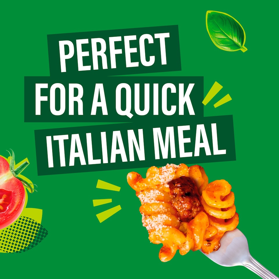 image 1 of Dolmio Classics Meatballs Fusilli Pasta Ready Meal 250g 