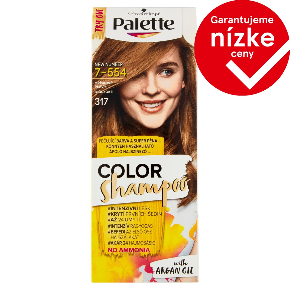 image 1 of Schwarzkopf Palette Color Shampoo Hair Color Hazel Blond 7-554 (317)