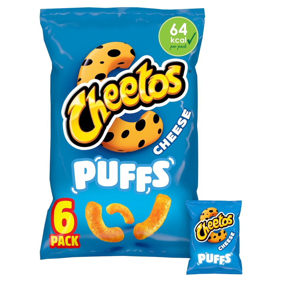 image 1 of Cheetos Puffs Cheese Flavour Crisps 6 x 13g