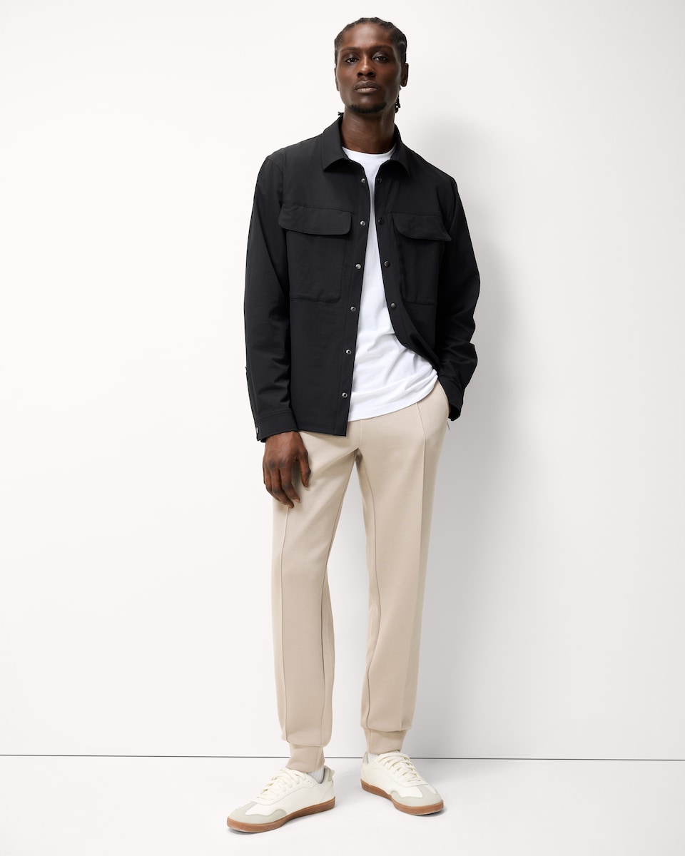 image 1 of F&F Slim Fit Cuffed Joggers in Stone