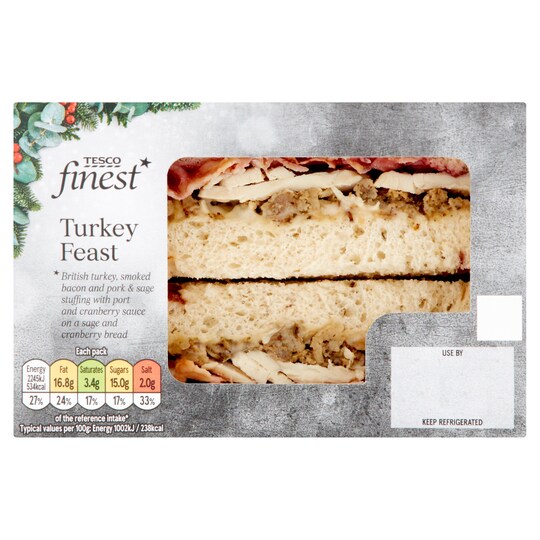 Tesco Finest Turkey Feast Sandwich Tesco Groceries