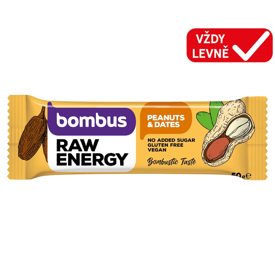 Bombus Raw Energy Peanuts & Dates 50g