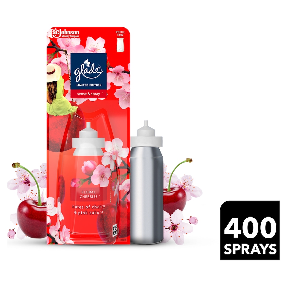 image 1 of Glade Sense And Spray Refill Floral Cherries 18ml