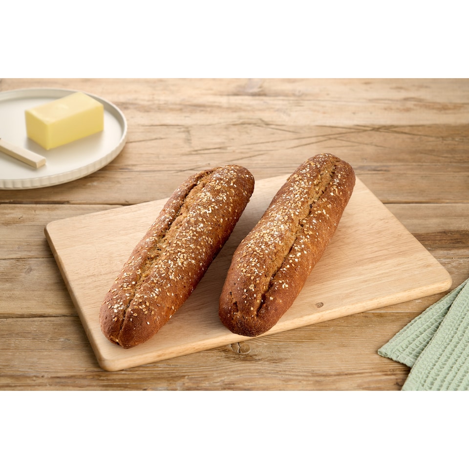 image 1 of Tesco Wholemeal Baguette with Sourdough 135g
