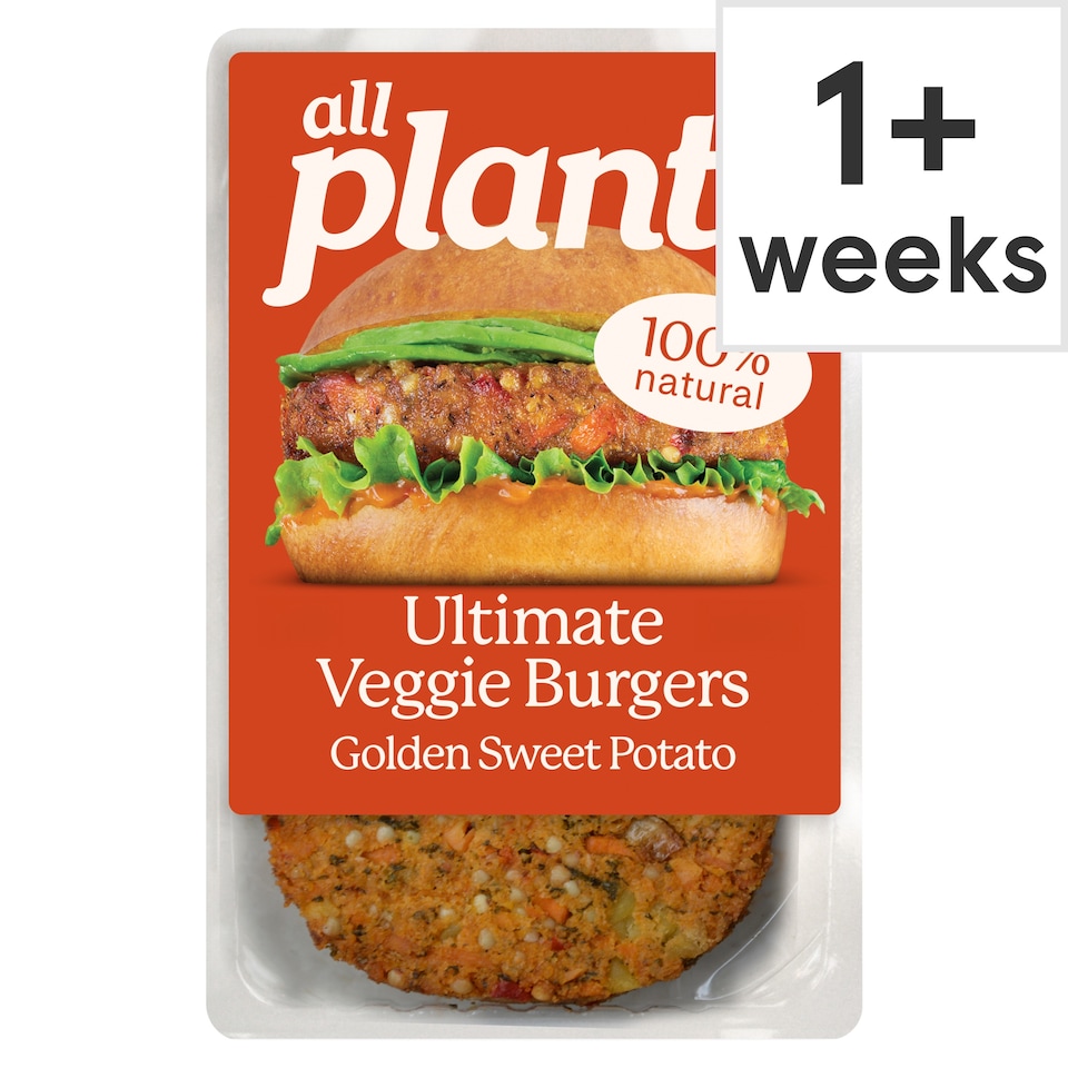 all plants Ultimate Veggie Burger Golden Sweet Potato 160g