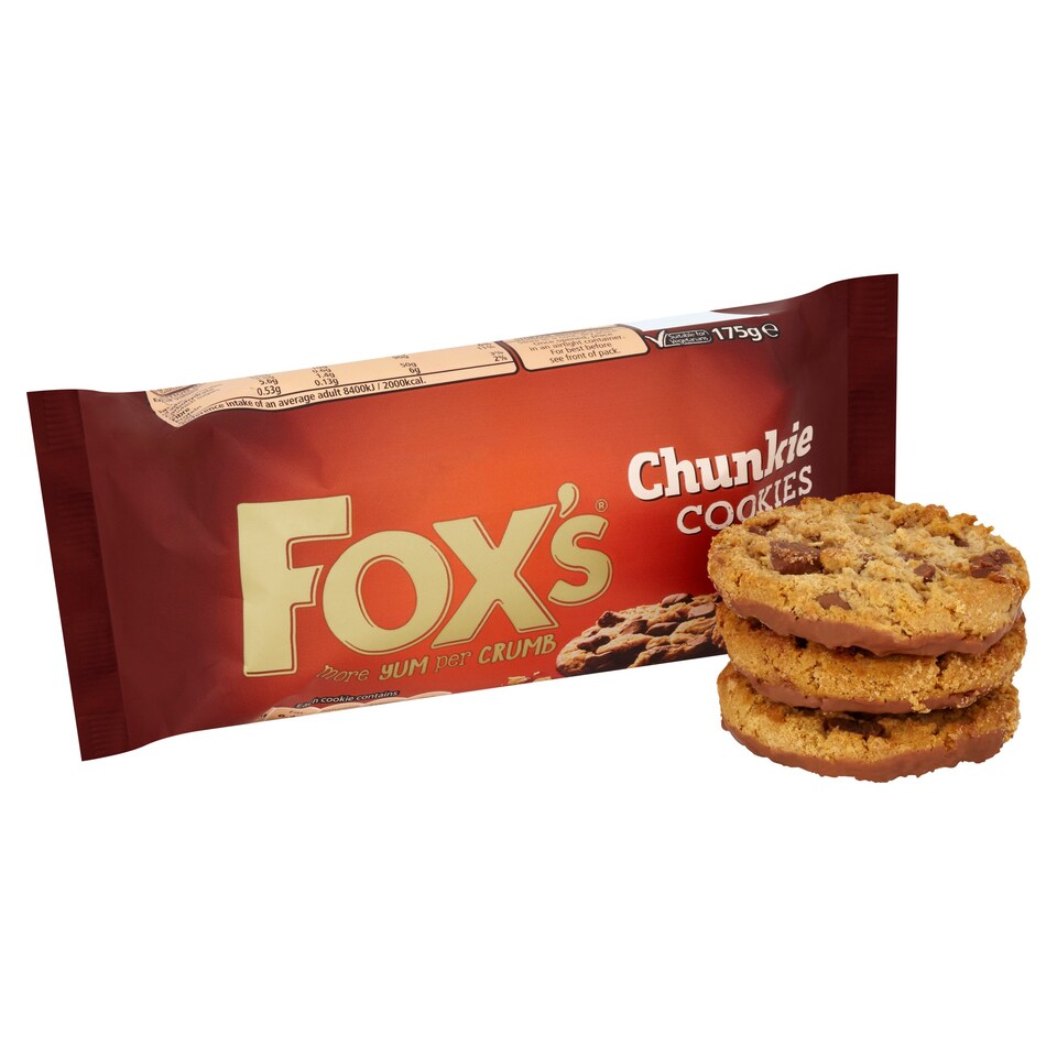 image 1 of Fox's Extremely Chocolate Chunkie Cookies 175G