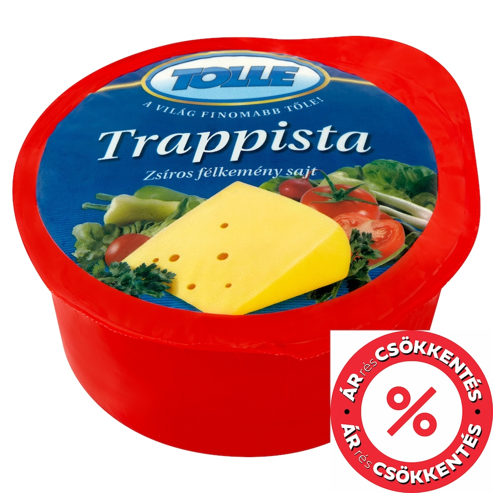 Tolle zsíros, félkemény trappista sajt