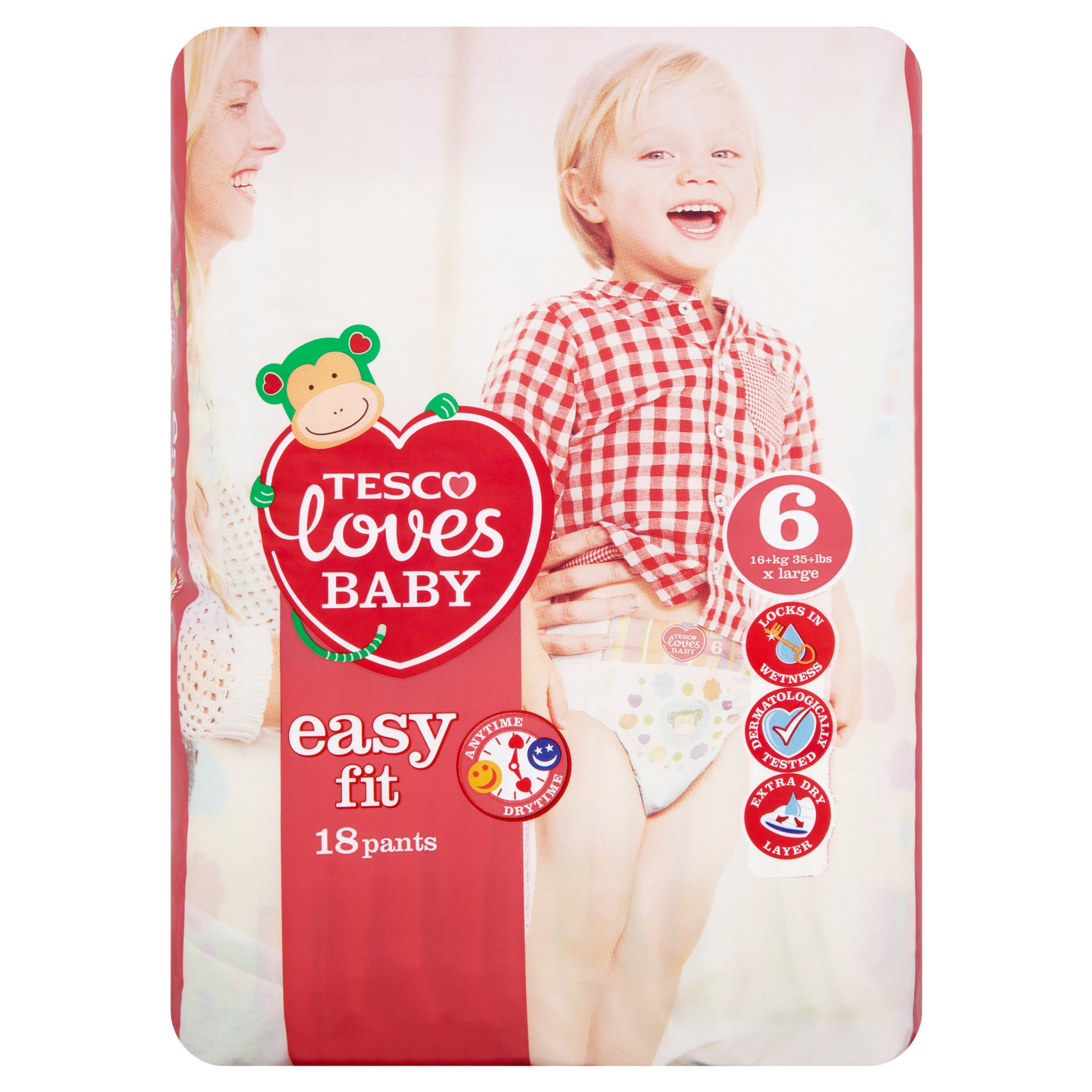 Tesco Loves Baby Easy Fit Size 6 Extra Large Pack 18 Tesco Groceries Tesco Loves Baby Easy Fit Size 6 Extra Large Pack 18 Tesco Groceries