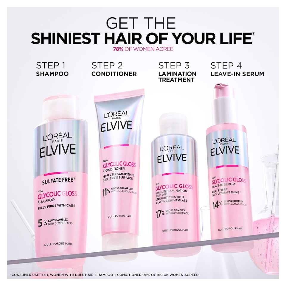 image 1 of L'Oreal Paris Elvive Glycolic Gloss Shampoo 200ml