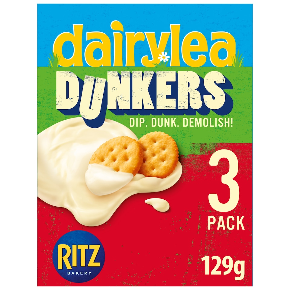 Dairylea Dunkers Ritz Cheese Snacks 3 x 43g