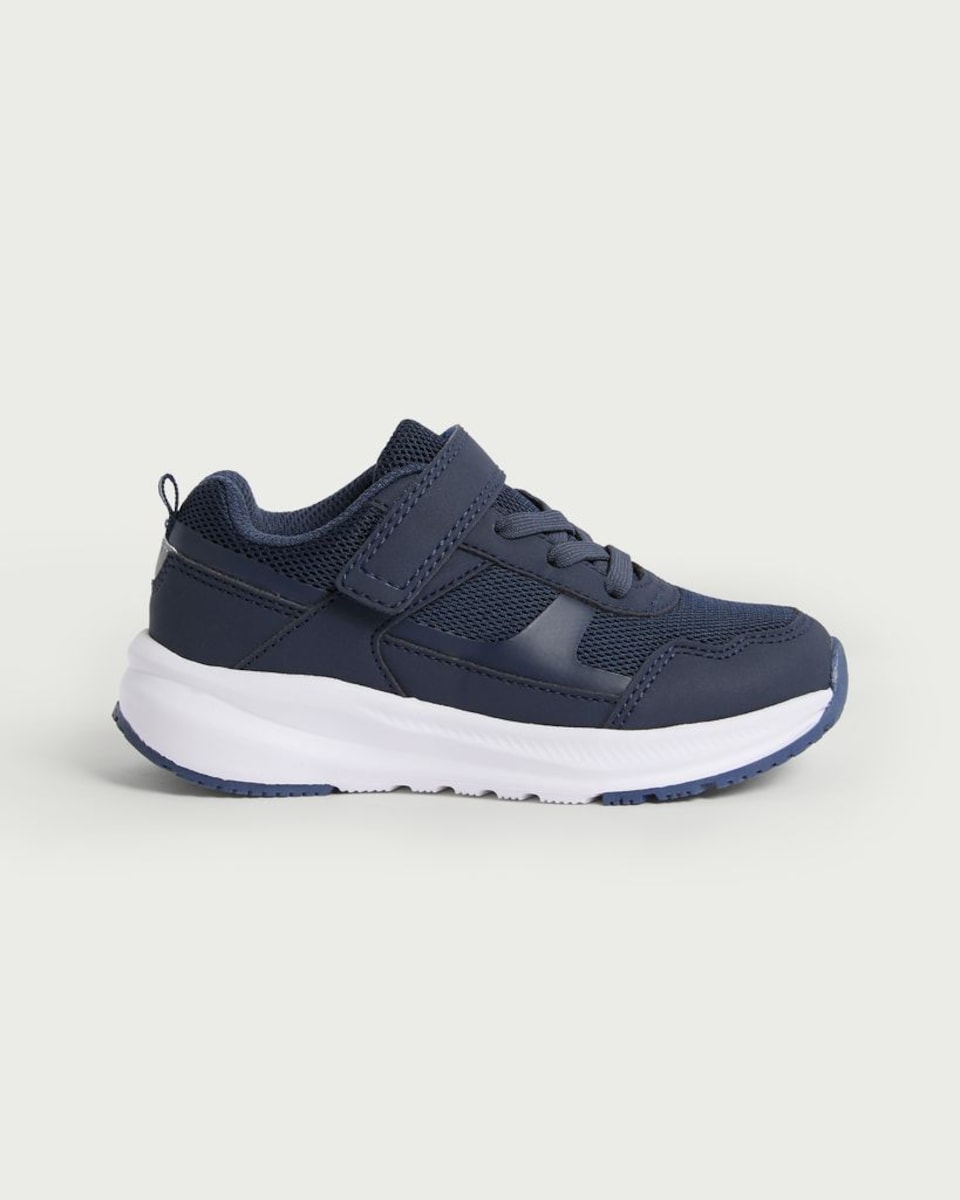 image 1 of F&F Boys Mesh Touch Strap Fastening Trainers in Blue