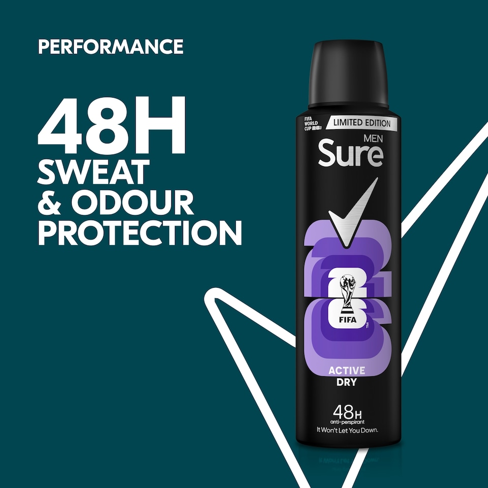 image 1 of Sure Men Active Antiperspirant Deodorant 150Ml
