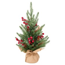 Tesco Small Christmas Snowy Tree With Berries