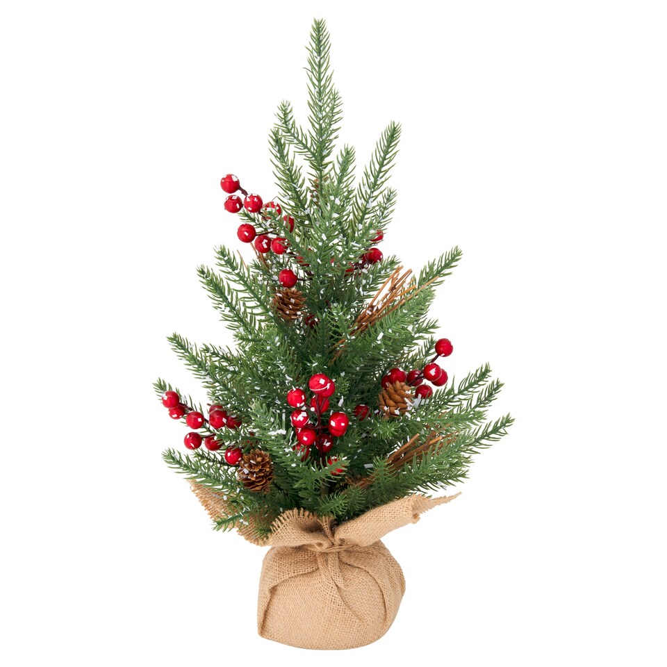 Tesco Small Christmas Snowy Tree With Berries