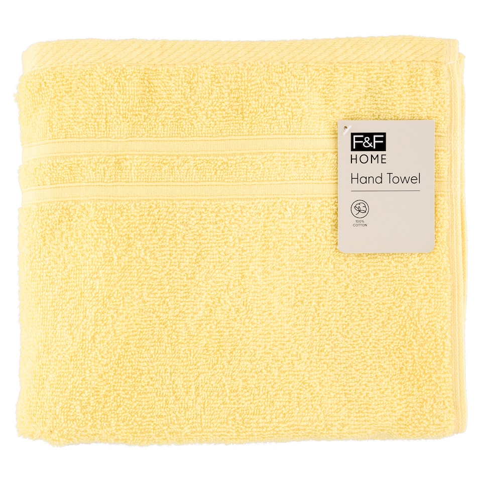 F&F Home Yellow Hand Towel 50 x 90 cm