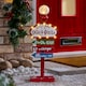 image 2 of Christmas Workshop Metal Light Up Welcome To North Pole Sign