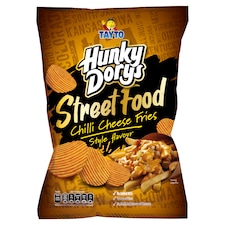 Tayto Hunky Dory Street Food Chilli Cheese Fries Style Flavour Crinkle Cut Crisps 130g