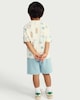 image 3 of F&F Boys Cotton Rich Printed T-Shirt and Shorts Set in Multi Blue