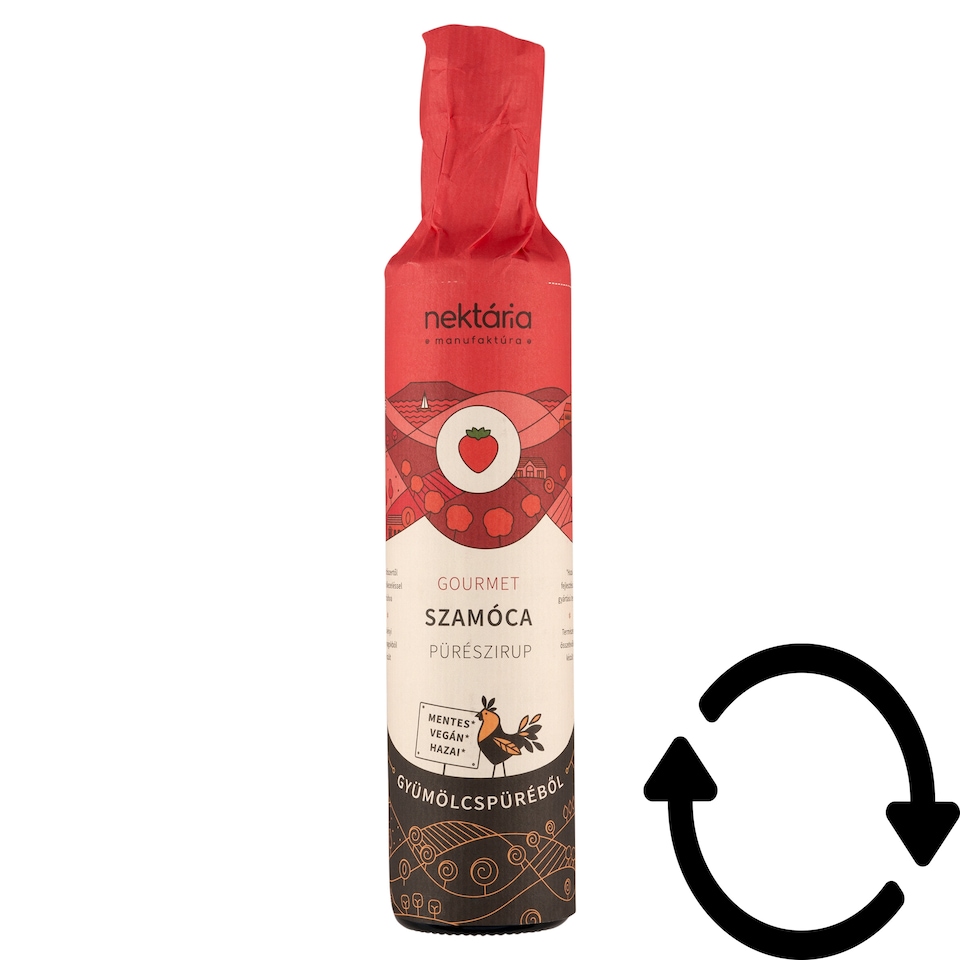 Nektária Gourmet szamóca pürészirup 500 ml