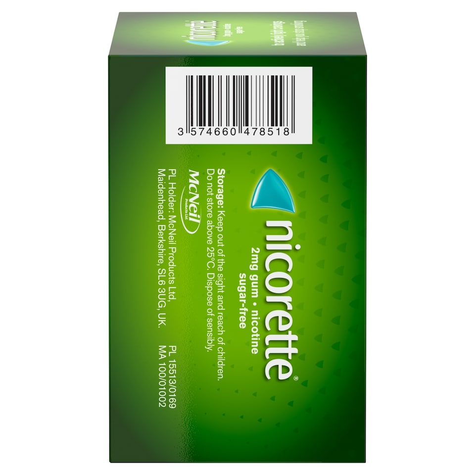 image 1 of Nicorette Stop Smoking Aid 2mg Nicotine Gum - Original 210s