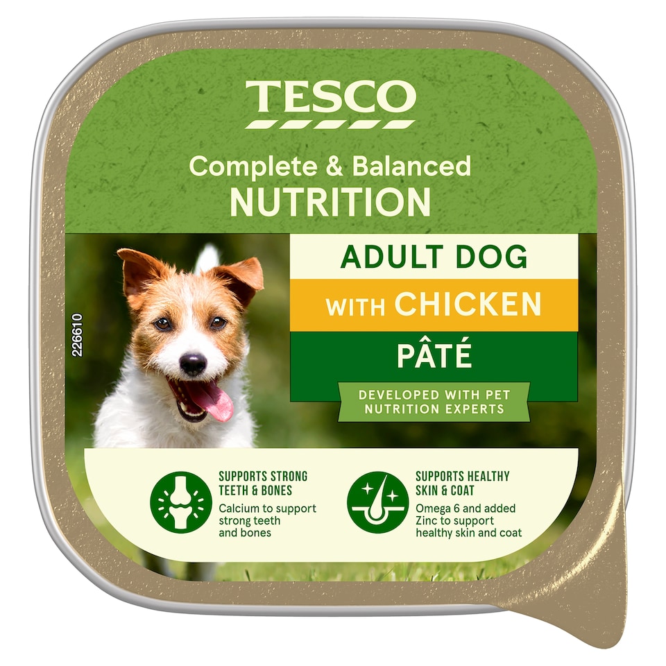 Tesco Tender Pate With Chicken Tray 300G