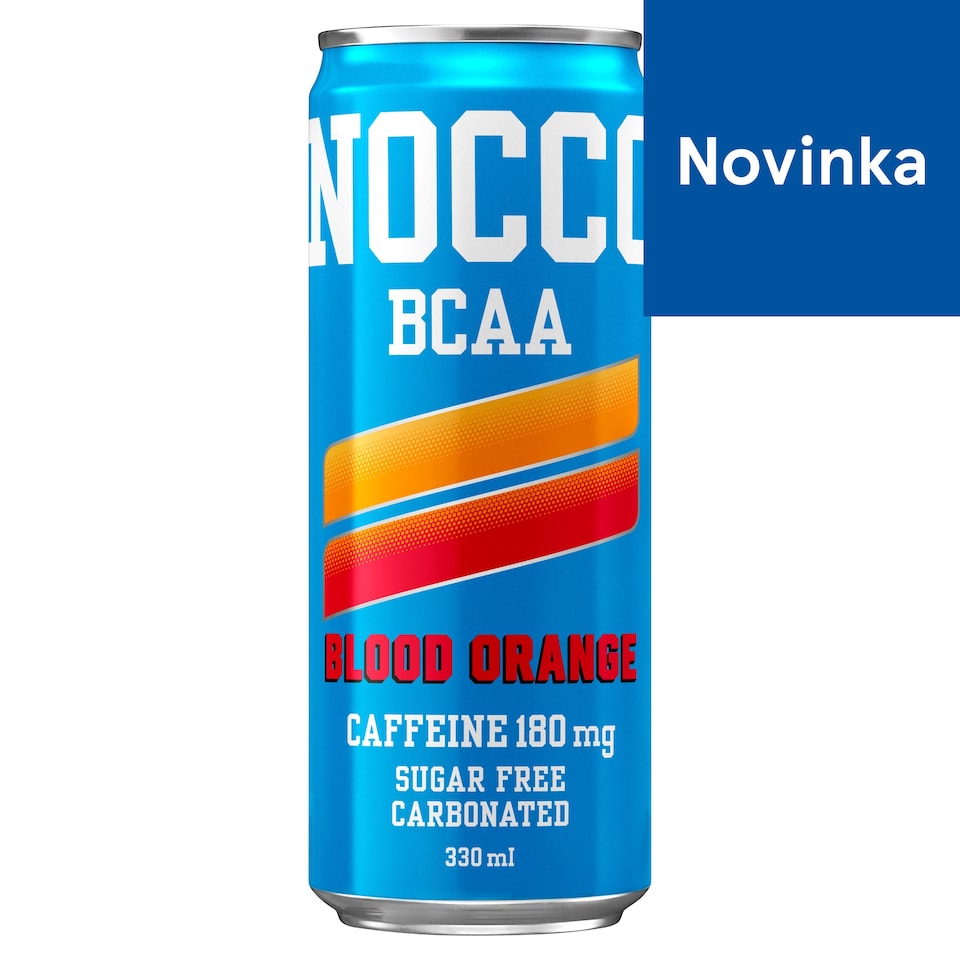 Nocco Blood Orange sýtený nápoj obohatený o BCAA 330 ml