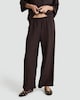 image 2 of F&F Wide Leg Elasticated Trousers in Brown