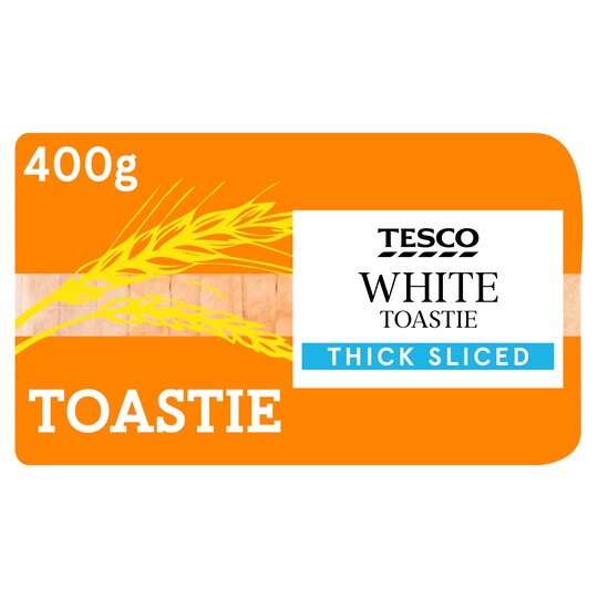 Tesco Toastie White Bread 400G Tesco Groceries